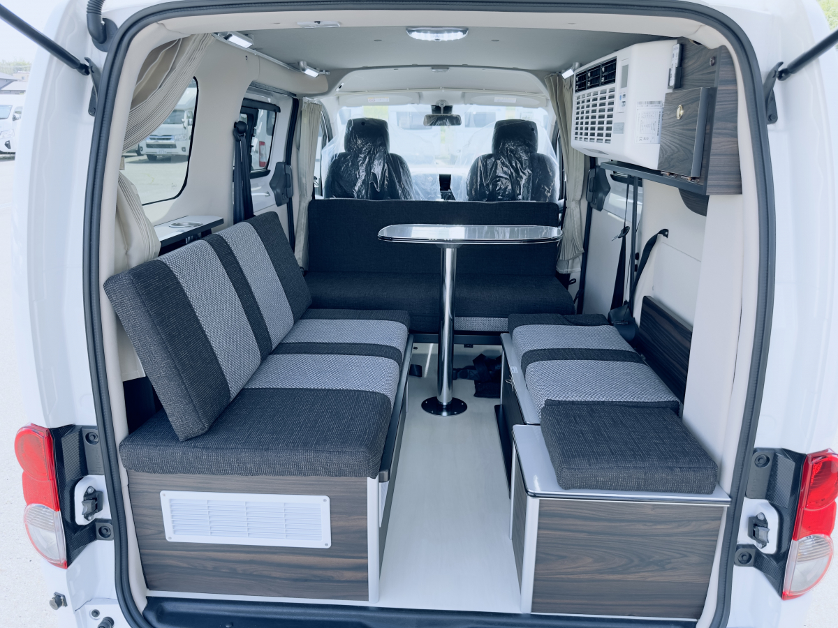 キャンピングカー広島 POP.COM Jr Camper-R coolpack 軽キャンパーの枠を超えた実用性と、夏場の快適性を追求したエポックメイキングな一台です。の画像