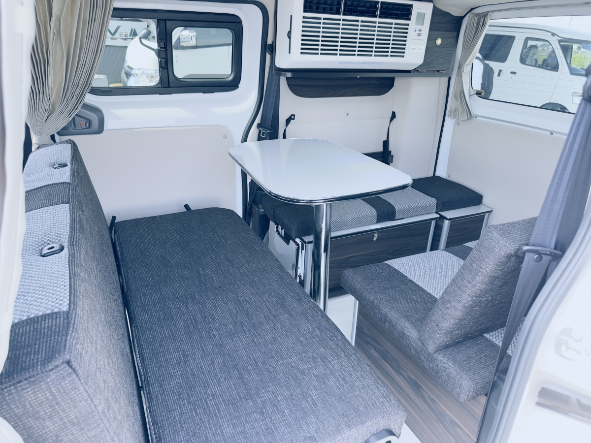 キャンピングカー広島 POP.COM Jr Camper-R coolpack 軽キャンパーの枠を超えた実用性と、夏場の快適性を追求したエポックメイキングな一台です。の画像