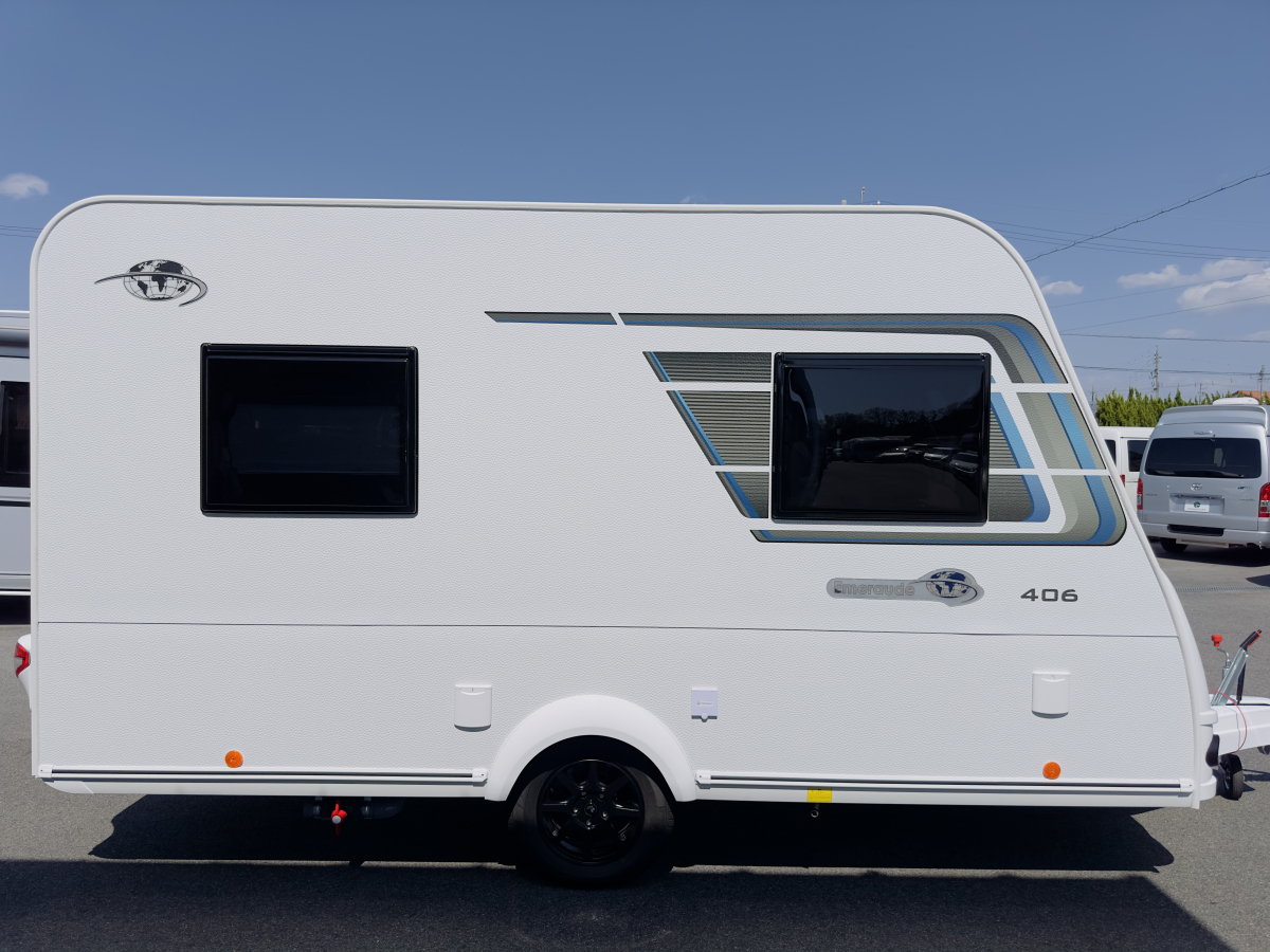 インディアナRV エメロード 406 VIP2.0 欧州の伝統的な作りと、日本の最新電装技術が融合した牽引免許不要モデル!の画像