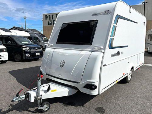 インディアナRV エメロード 376 VIP2.0<br>けん引免許不要、防災機能搭載トレーラー